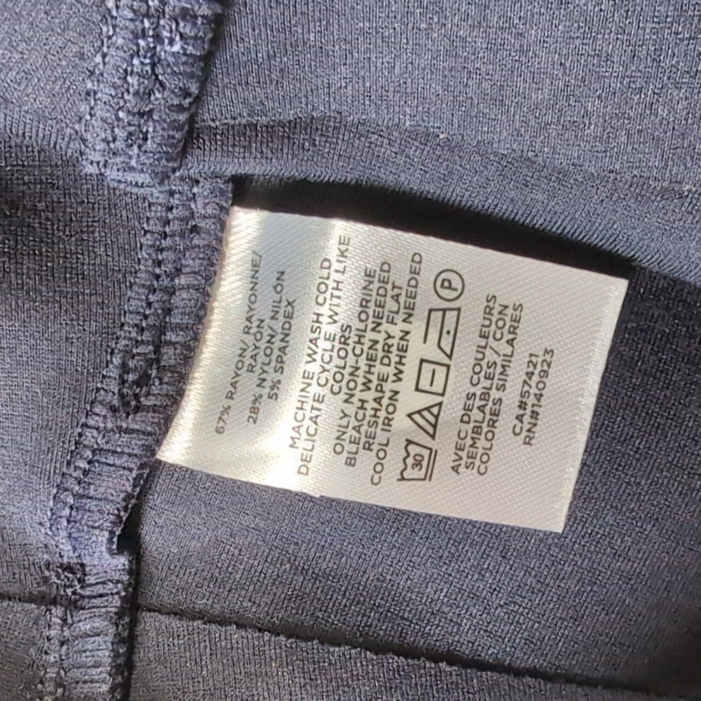 NWT Loft Navy Blue High Waisted Sliming Ponte Layering Leggings Size XXS Petite - Picture 7 of 11